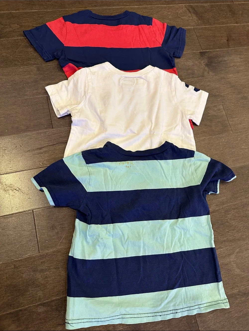 Ralph Lauren Kids Short-Sleeve Tee Set - White & Red/Navy Stripe